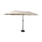 Merrick Lane Evanston 15 FT Triple Head Umbrella for Patio Use with Crank Handle, and Easy Lift Function